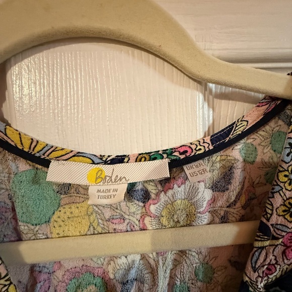 Boden Green and Yellow Floral Midi Dress - Picture 2 of 7